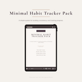 RKM Minimal Habit Tracker Pack | Daily, Monthly & 12-Week Habit Tracker System