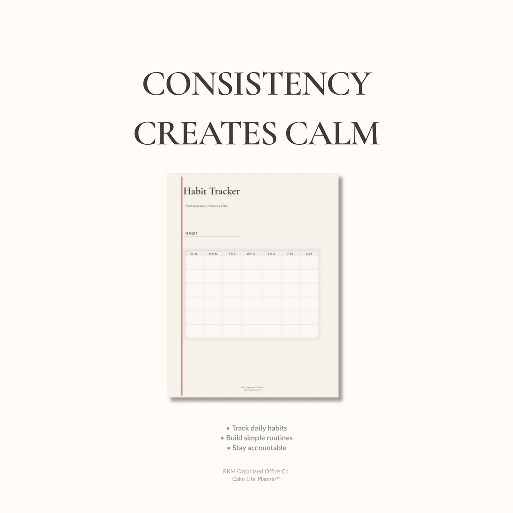 Calm Life Weekly Planner | Undated Minimal Weekly Planning System