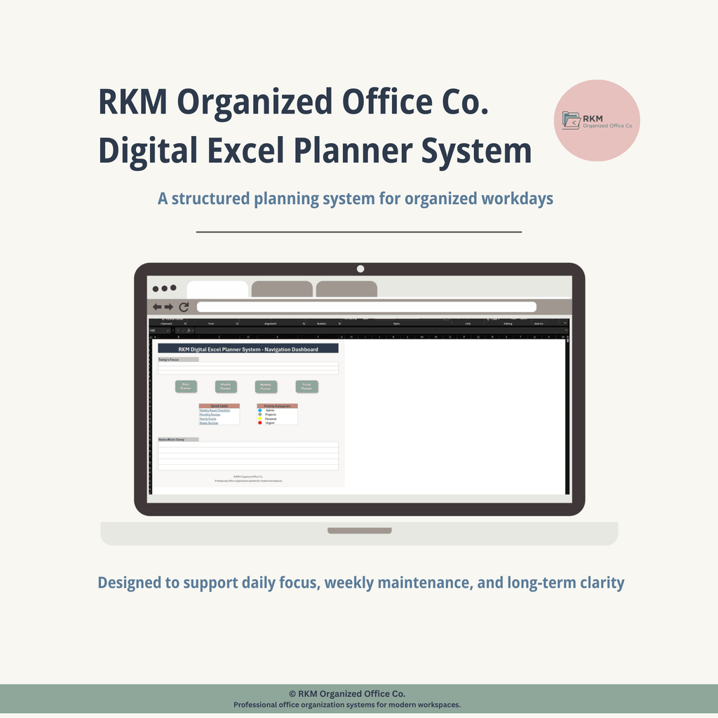 RKM Digital Excel Planner System