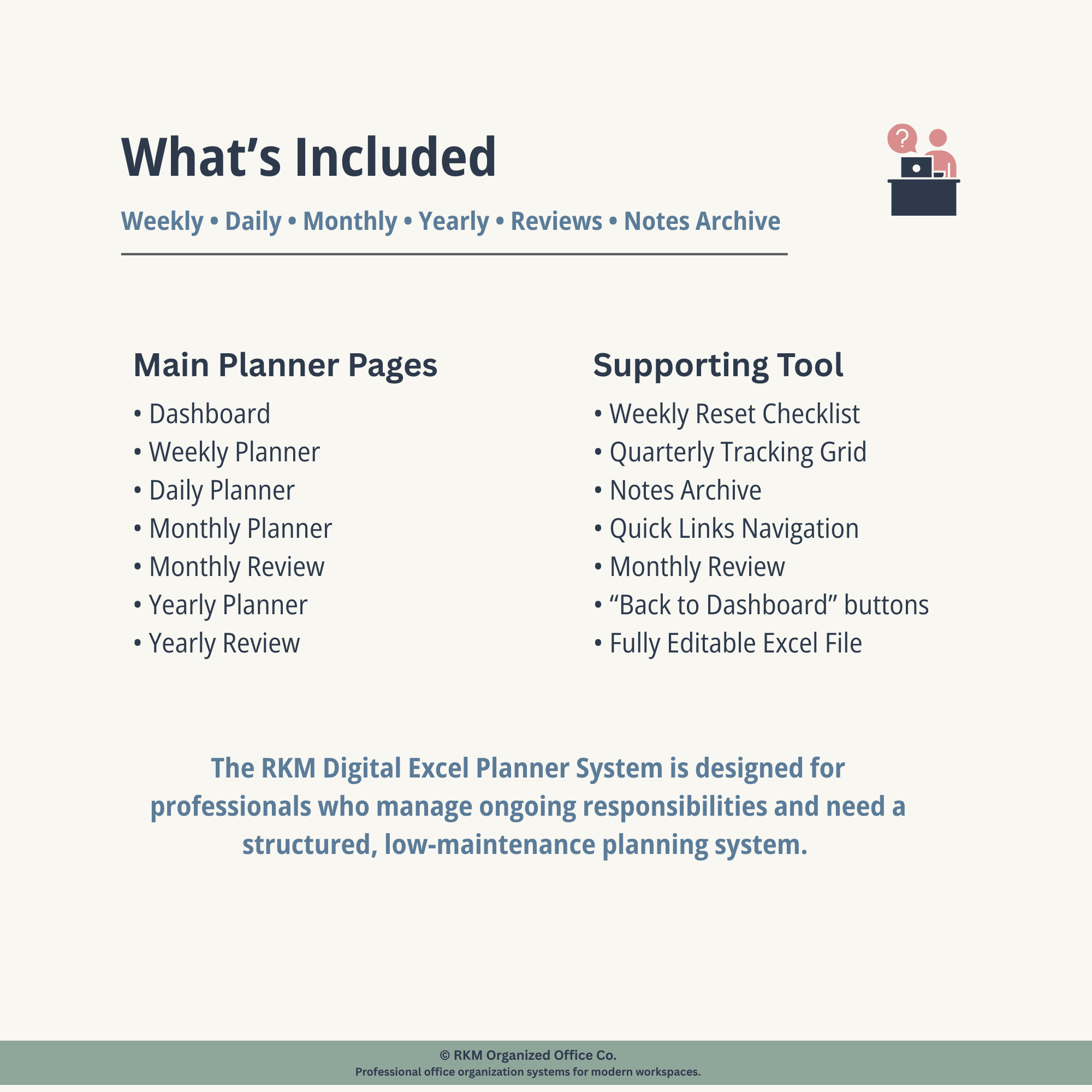 RKM Digital Excel Planner System
