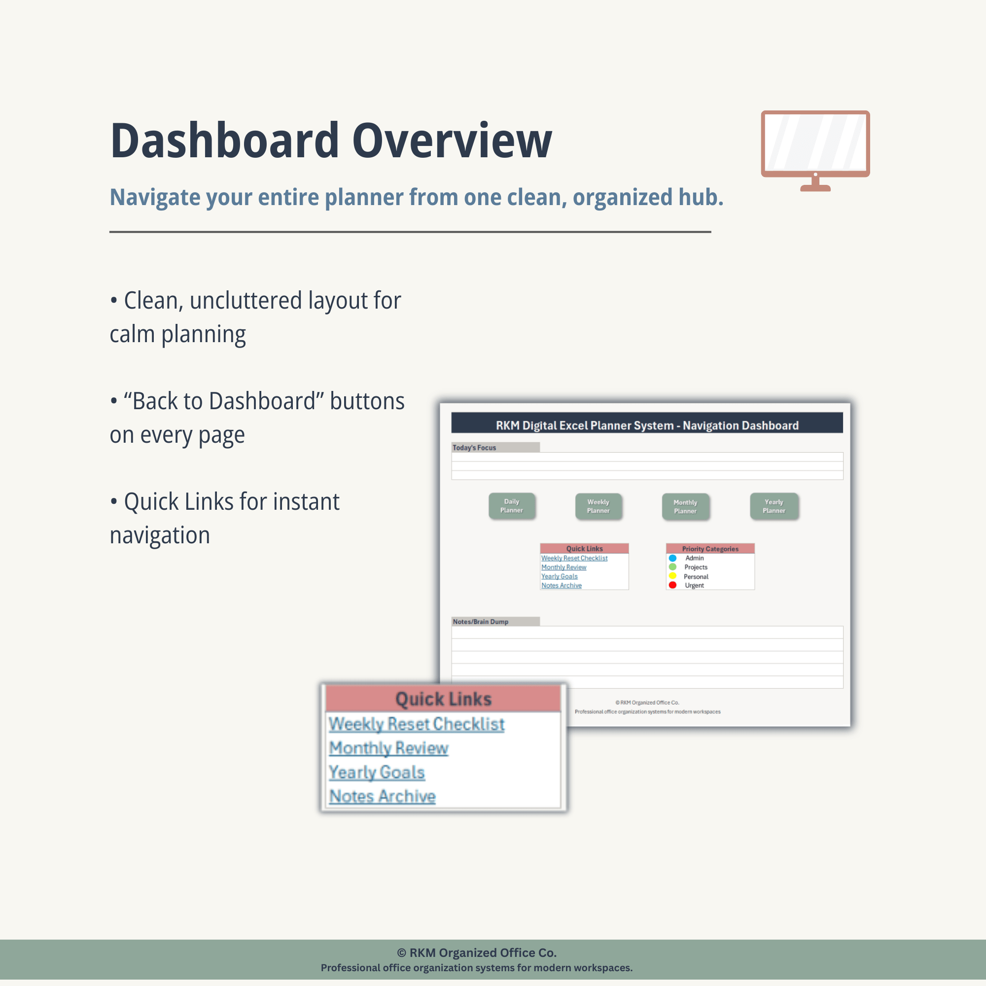 RKM Digital Excel Planner System