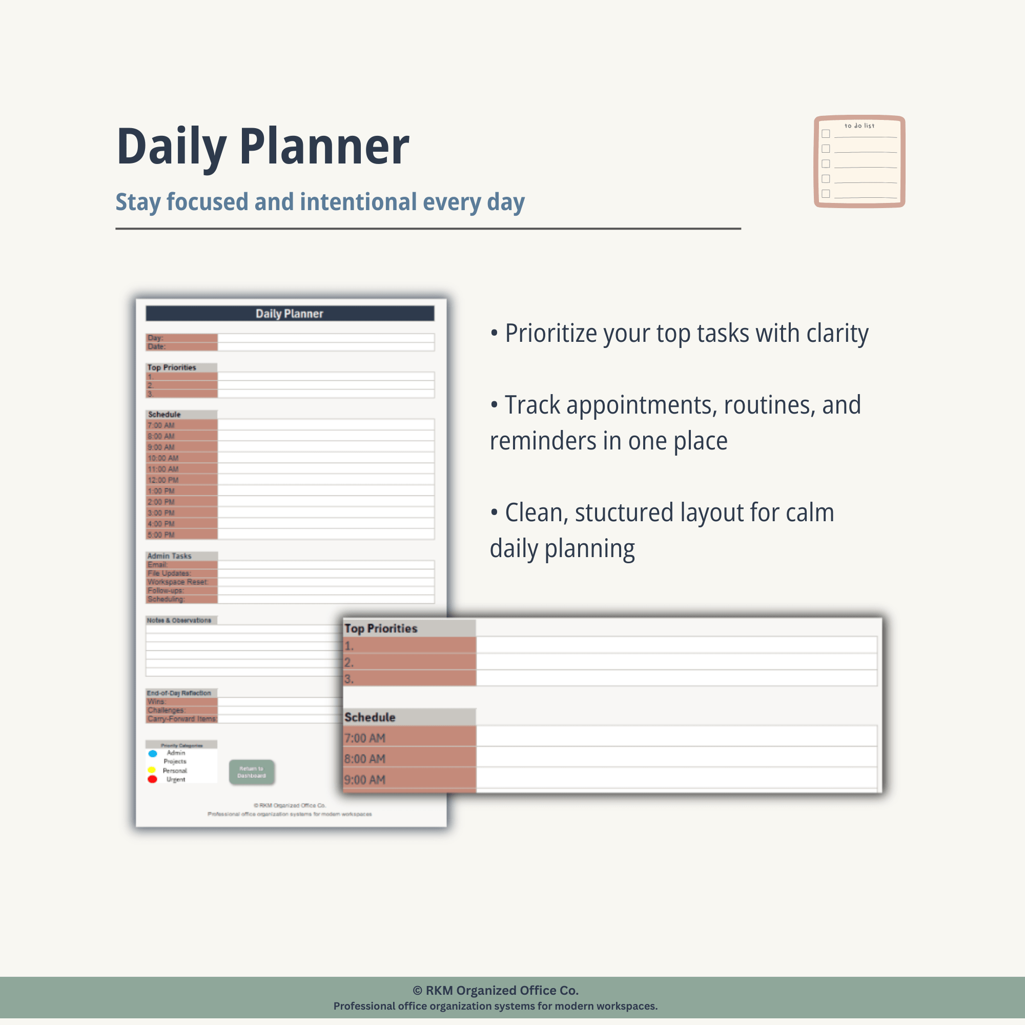 RKM Digital Excel Planner System