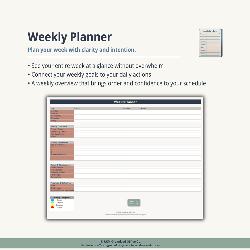 RKM Digital Excel Planner System