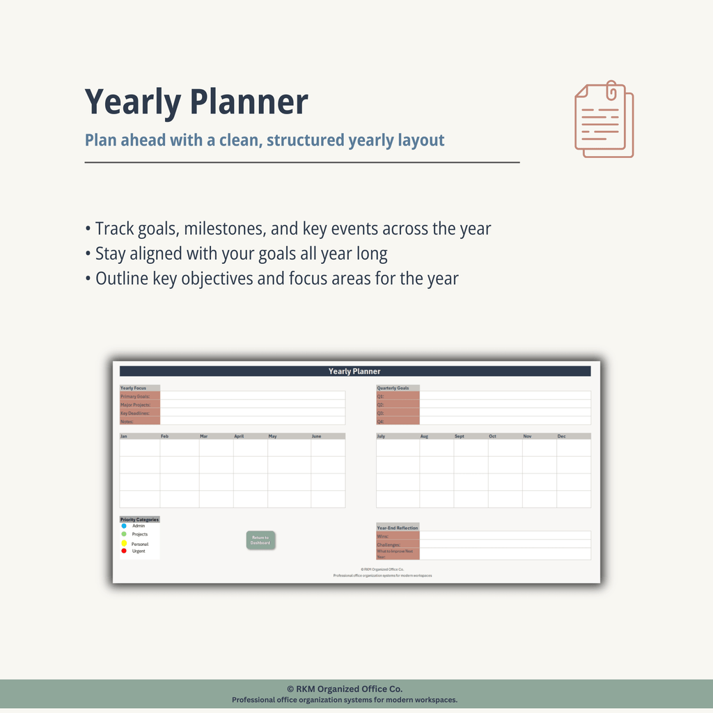 RKM Digital Excel Planner System
