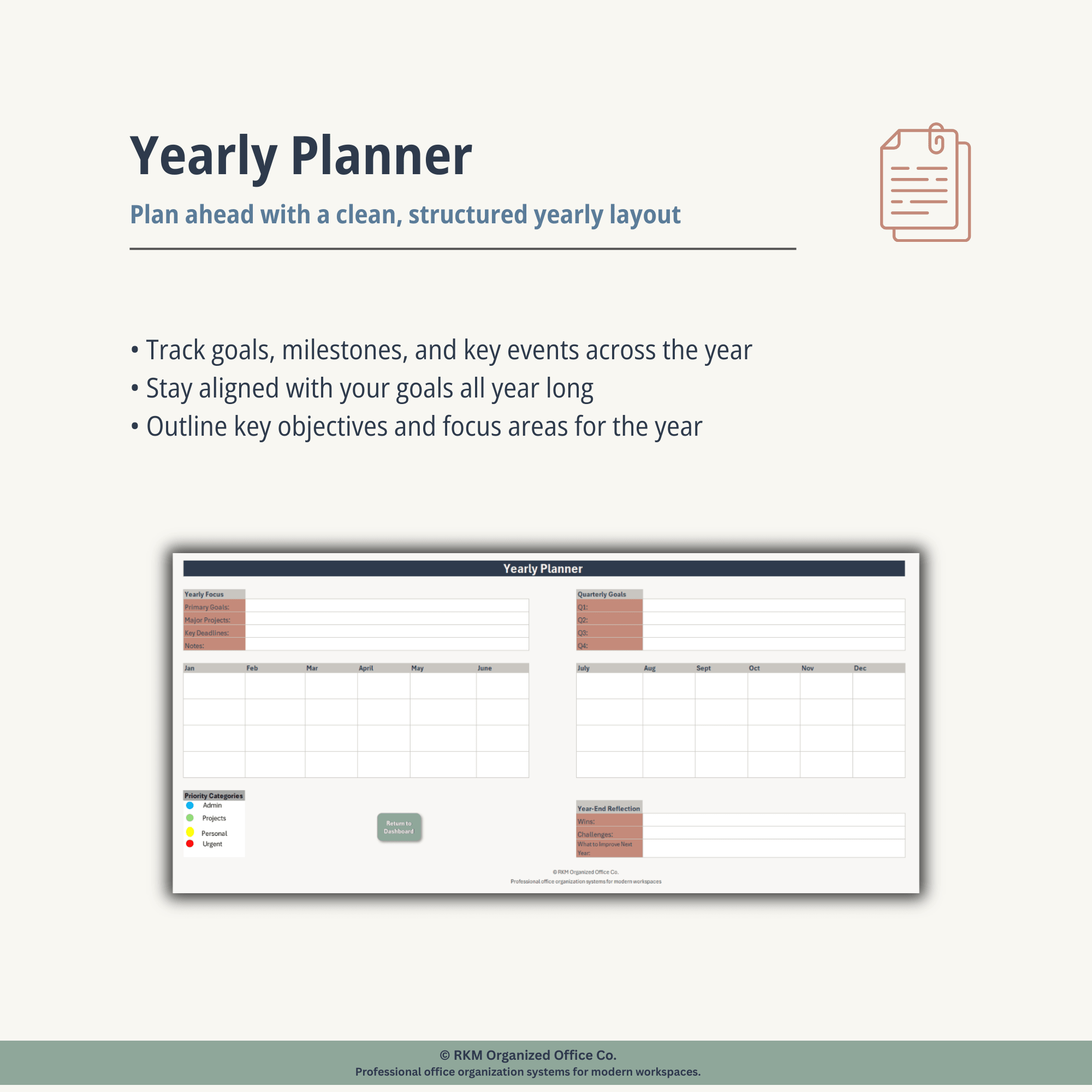 RKM Digital Excel Planner System
