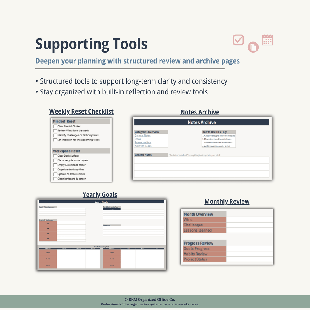 RKM Digital Excel Planner System